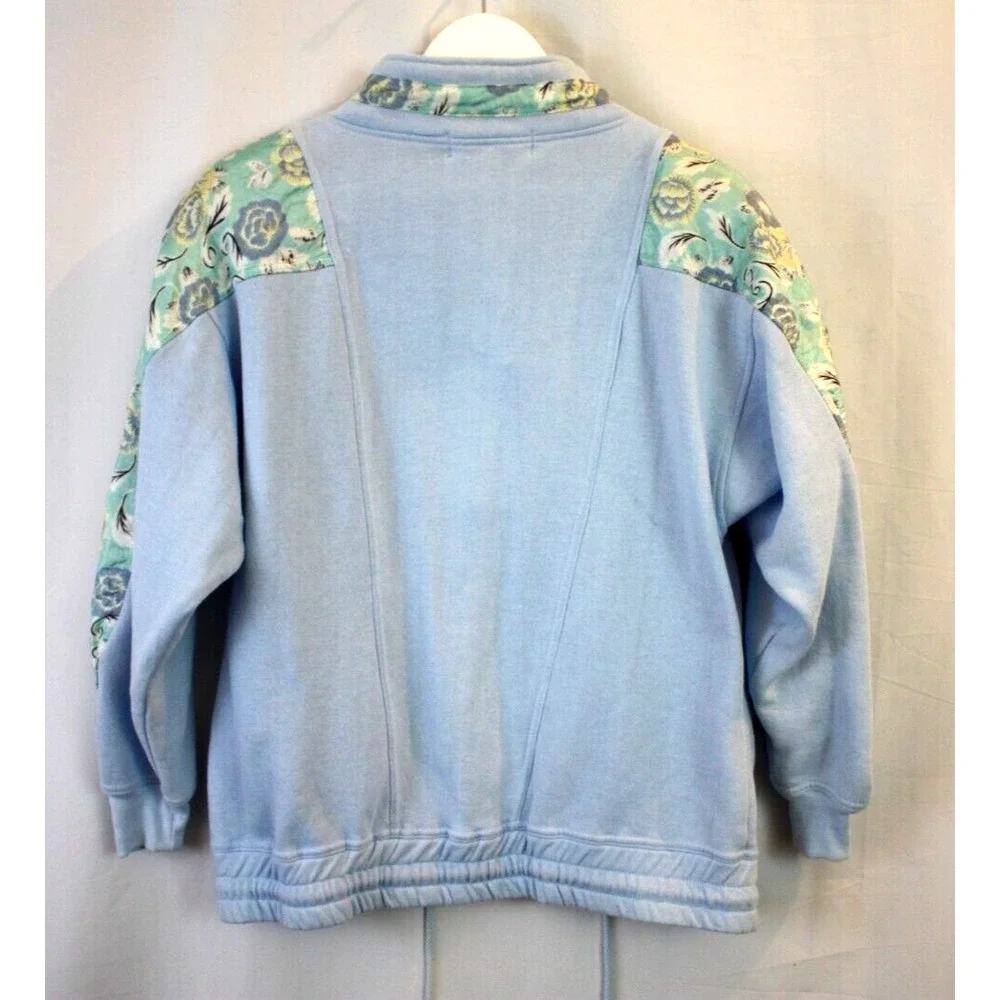 Chinawear by Morsly Sweater Womens Medium Vintage Pullover Blue Grandmacore